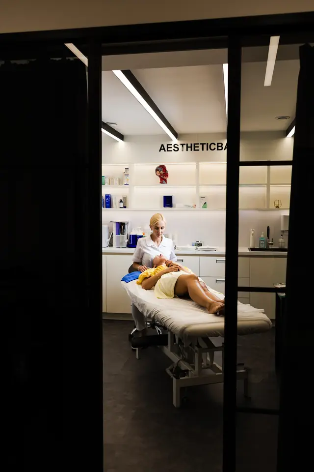 Doorway into the treatment room